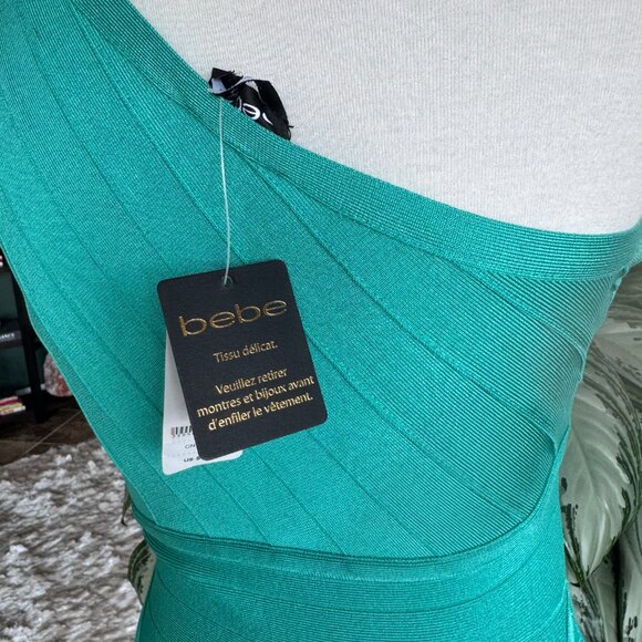 Bebe Bodycon Turquoise Dress - Picture 10 of 10